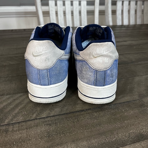Nike Air Force One LV8 Dusty Blue Sneakers Sz 9.5 - Picture 4 of 5